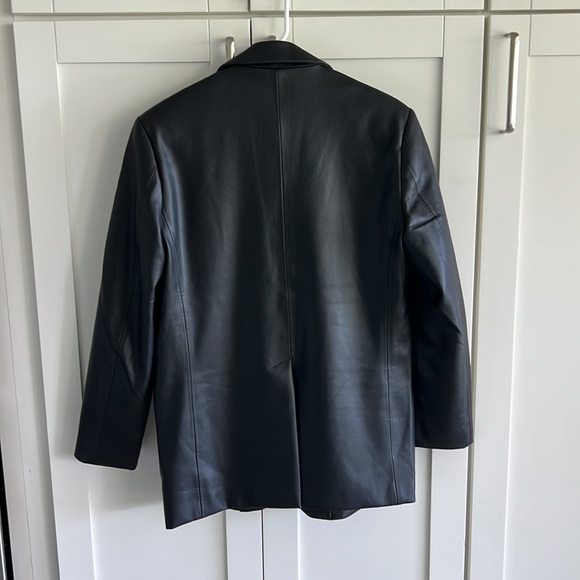 Steve Madden Black Leather Blazer - Picture 2 of 4
